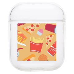 Fast Junk Food  Pizza Burger Cool Soda Pattern Airpods 1/2 Case by Sarkoni