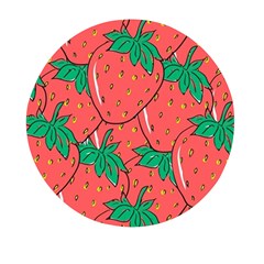 Texture Sweet Strawberry Dessert Food Summer Pattern Mini Round Pill Box (pack Of 3) by Sarkoni