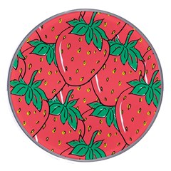 Texture Sweet Strawberry Dessert Food Summer Pattern Wireless Fast Charger(White)