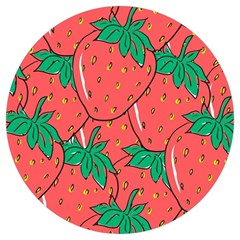 Texture Sweet Strawberry Dessert Food Summer Pattern Round Trivet