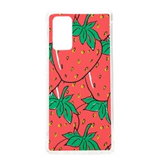 Texture Sweet Strawberry Dessert Food Summer Pattern Samsung Galaxy Note 20 Tpu Uv Case by Sarkoni