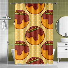 Takoyaki Food Seamless Pattern Shower Curtain 48  X 72  (small)  by Sarkoni