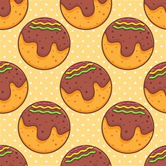 Takoyaki Food Seamless Pattern Play Mat (rectangle) by Sarkoni