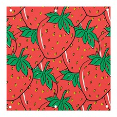 Texture Sweet Strawberry Dessert Food Summer Pattern Banner and Sign 3  x 3 