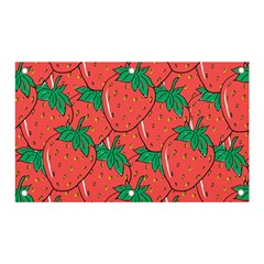 Texture Sweet Strawberry Dessert Food Summer Pattern Banner and Sign 5  x 3 