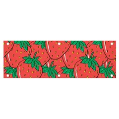 Texture Sweet Strawberry Dessert Food Summer Pattern Banner and Sign 6  x 2 