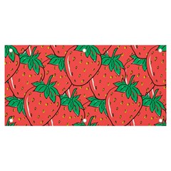 Texture Sweet Strawberry Dessert Food Summer Pattern Banner And Sign 6  X 3  by Sarkoni