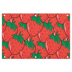 Texture Sweet Strawberry Dessert Food Summer Pattern Banner And Sign 6  X 4  by Sarkoni