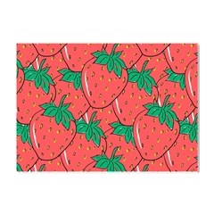 Texture Sweet Strawberry Dessert Food Summer Pattern Crystal Sticker (A4)