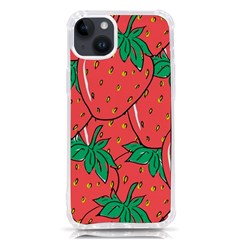 Texture Sweet Strawberry Dessert Food Summer Pattern iPhone 14 Plus TPU UV Print Case