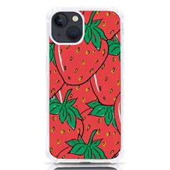 Texture Sweet Strawberry Dessert Food Summer Pattern iPhone 13 TPU UV Print Case