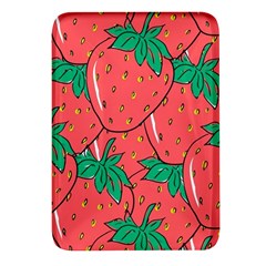 Texture Sweet Strawberry Dessert Food Summer Pattern Rectangular Glass Fridge Magnet (4 pack)