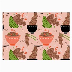 Doodle Yakisoba Seamless Pattern Large Glasses Cloth (2 Sides) by Sarkoni