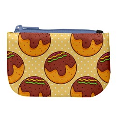 Takoyaki Food Seamless Pattern Large Coin Purse by Sarkoni