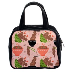 Doodle Yakisoba Seamless Pattern Classic Handbag (two Sides) by Sarkoni