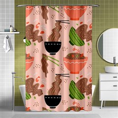 Doodle Yakisoba Seamless Pattern Shower Curtain 48  X 72  (small)  by Sarkoni