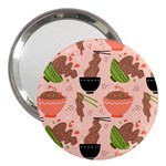 Doodle Yakisoba Seamless Pattern 3  Handbag Mirrors Front