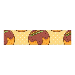 Takoyaki Food Seamless Pattern Velvet Scrunchie