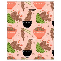 Doodle Yakisoba Seamless Pattern Drawstring Bag (small) by Sarkoni