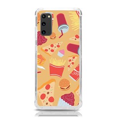 Fast Junk Food  Pizza Burger Cool Soda Pattern Samsung Galaxy S20 6 2 Inch Tpu Uv Case by Sarkoni