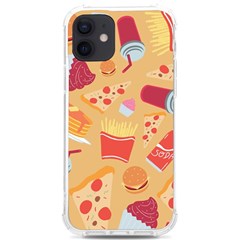 Fast Junk Food  Pizza Burger Cool Soda Pattern Iphone 12/12 Pro Tpu Uv Print Case by Sarkoni