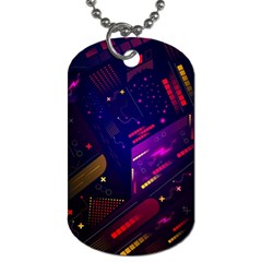 Vector Design Gamming Sytle Retro Art Pattern Dog Tag (One Side)