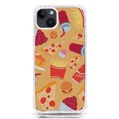 Fast Junk Food  Pizza Burger Cool Soda Pattern Iphone 14 Plus Tpu Uv Print Case by Sarkoni