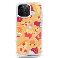 Fast Junk Food  Pizza Burger Cool Soda Pattern Iphone 14 Pro Max Tpu Uv Print Case by Sarkoni