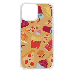 Fast Junk Food  Pizza Burger Cool Soda Pattern Iphone 13 Pro Max Tpu Uv Print Case by Sarkoni