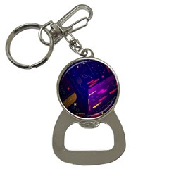 Vector Design Gamming Sytle Retro Art Pattern Bottle Opener Key Chain