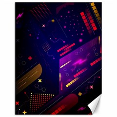 Vector Design Gamming Sytle Retro Art Pattern Canvas 12  x 16 