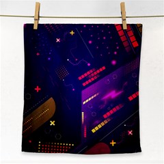 Vector Design Gamming Sytle Retro Art Pattern Face Towel