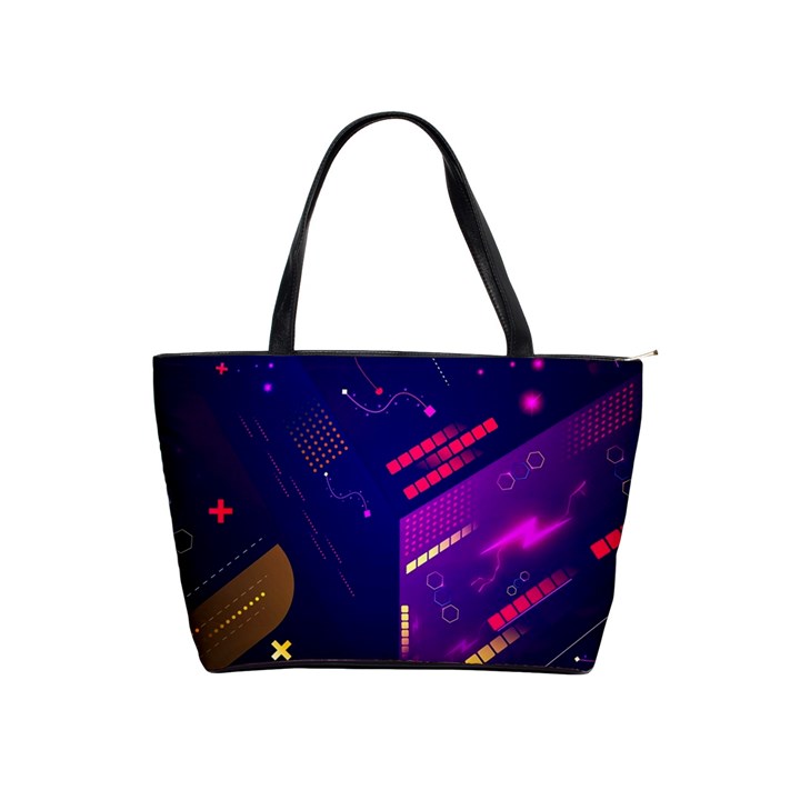 Vector Design Gamming Sytle Retro Art Pattern Classic Shoulder Handbag