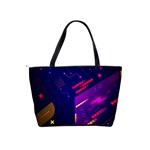 Vector Design Gamming Sytle Retro Art Pattern Classic Shoulder Handbag Back