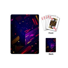 Vector Design Gamming Sytle Retro Art Pattern Playing Cards Single Design (Mini)