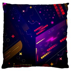 Vector Design Gamming Sytle Retro Art Pattern Standard Premium Plush Fleece Cushion Case (One Side)