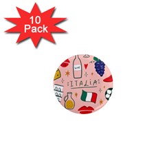 Food Pattern Italia 1  Mini Magnet (10 Pack)  by Sarkoni