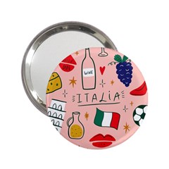 Food Pattern Italia 2 25  Handbag Mirrors by Sarkoni