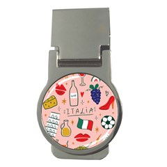 Food Pattern Italia Money Clips (round)  by Sarkoni