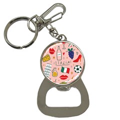 Food Pattern Italia Bottle Opener Key Chain