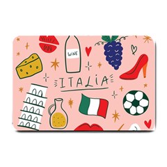 Food Pattern Italia Small Doormat by Sarkoni