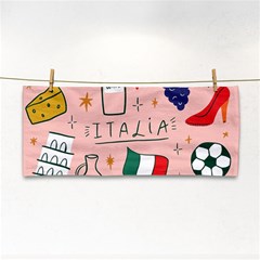 Food Pattern Italia Hand Towel