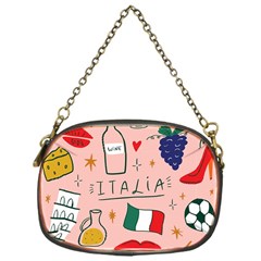 Food Pattern Italia Chain Purse (one Side) by Sarkoni