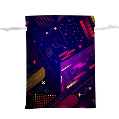 Vector Design Gamming Sytle Retro Art Pattern Lightweight Drawstring Pouch (xl) by Sarkoni