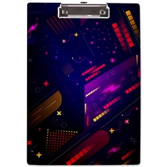 Vector Design Gamming Sytle Retro Art Pattern A4 Acrylic Clipboard