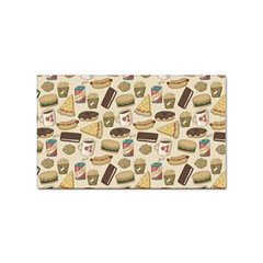 Junk Food Hipster Pattern Sticker (rectangular) by Sarkoni