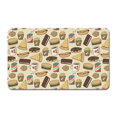 Junk Food Hipster Pattern Magnet (rectangular) by Sarkoni