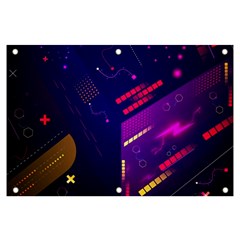 Vector Design Gamming Sytle Retro Art Pattern Banner and Sign 6  x 4 