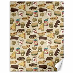 Junk Food Hipster Pattern Canvas 36  X 48  by Sarkoni