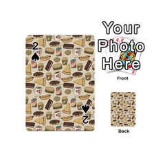 Junk Food Hipster Pattern Playing Cards 54 Designs (mini) by Sarkoni